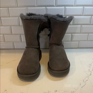 UGG Kids Brown Suede Boots